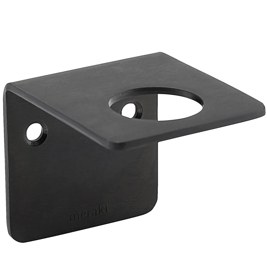SOPORTE PARED BOMBA DE JABON NEGRO MERAKI