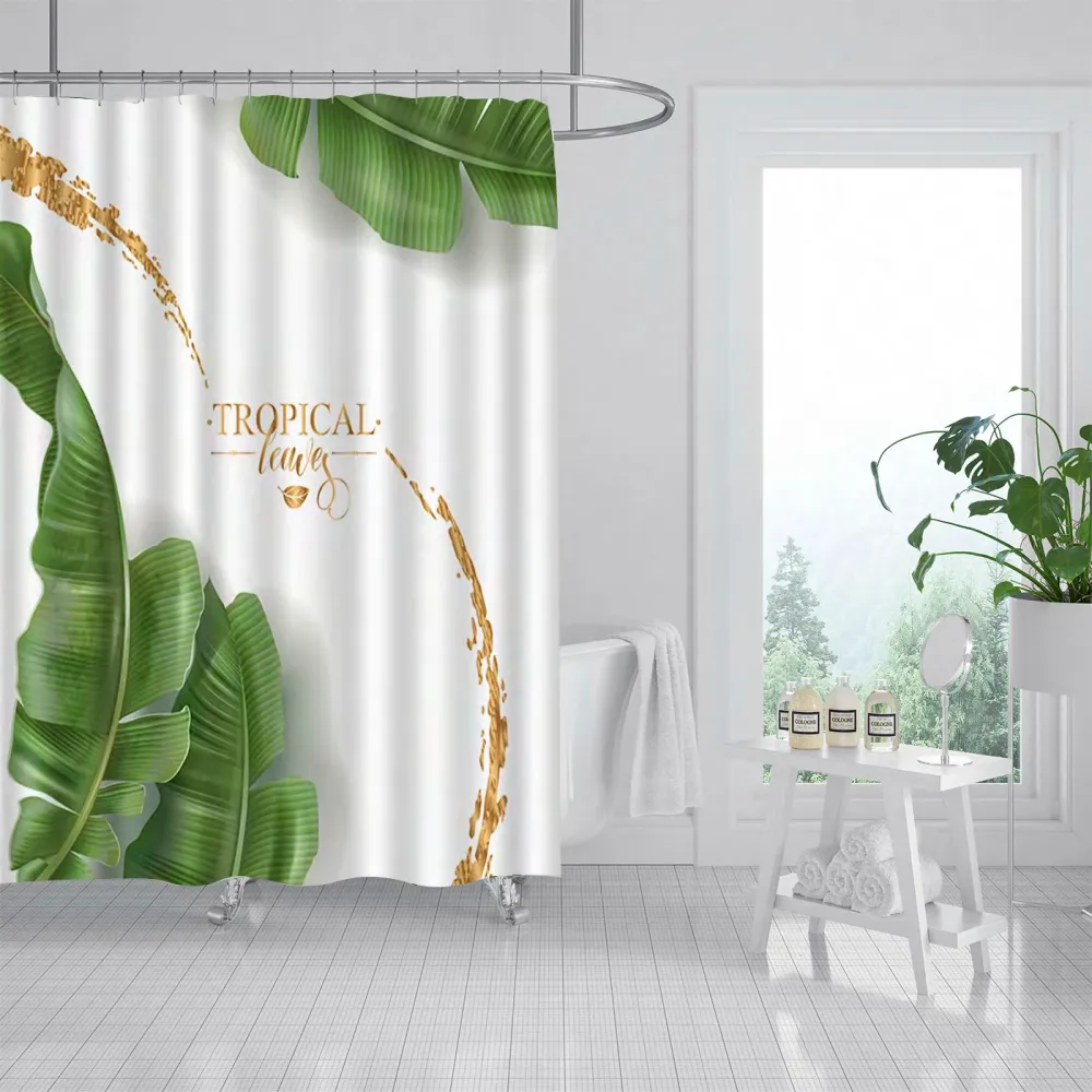 Cortina de Baño Impermeable, Anti moho- Tropical MERCURY HOME