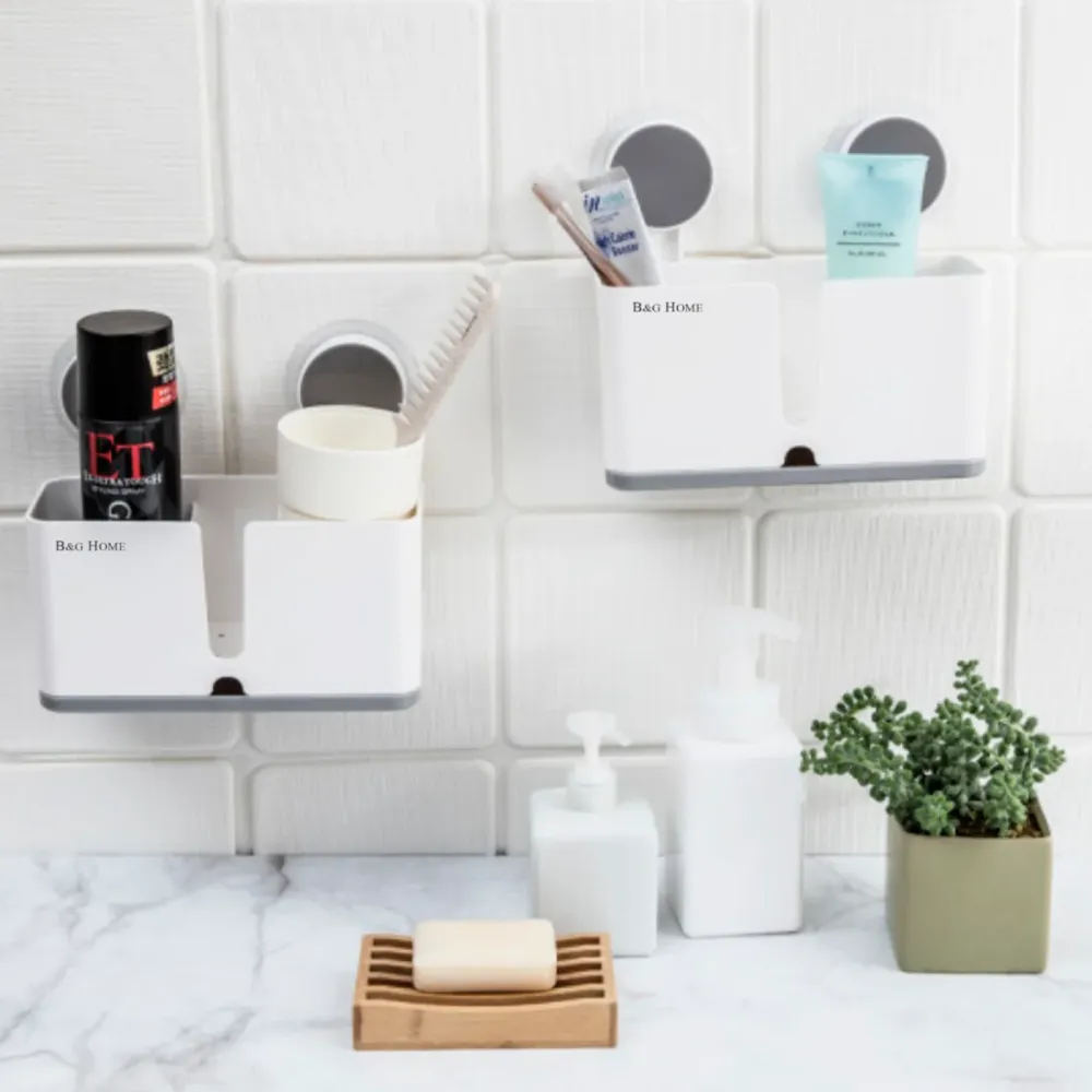Estante de ducha con ventosa ideal para organizar MERCURY HOME