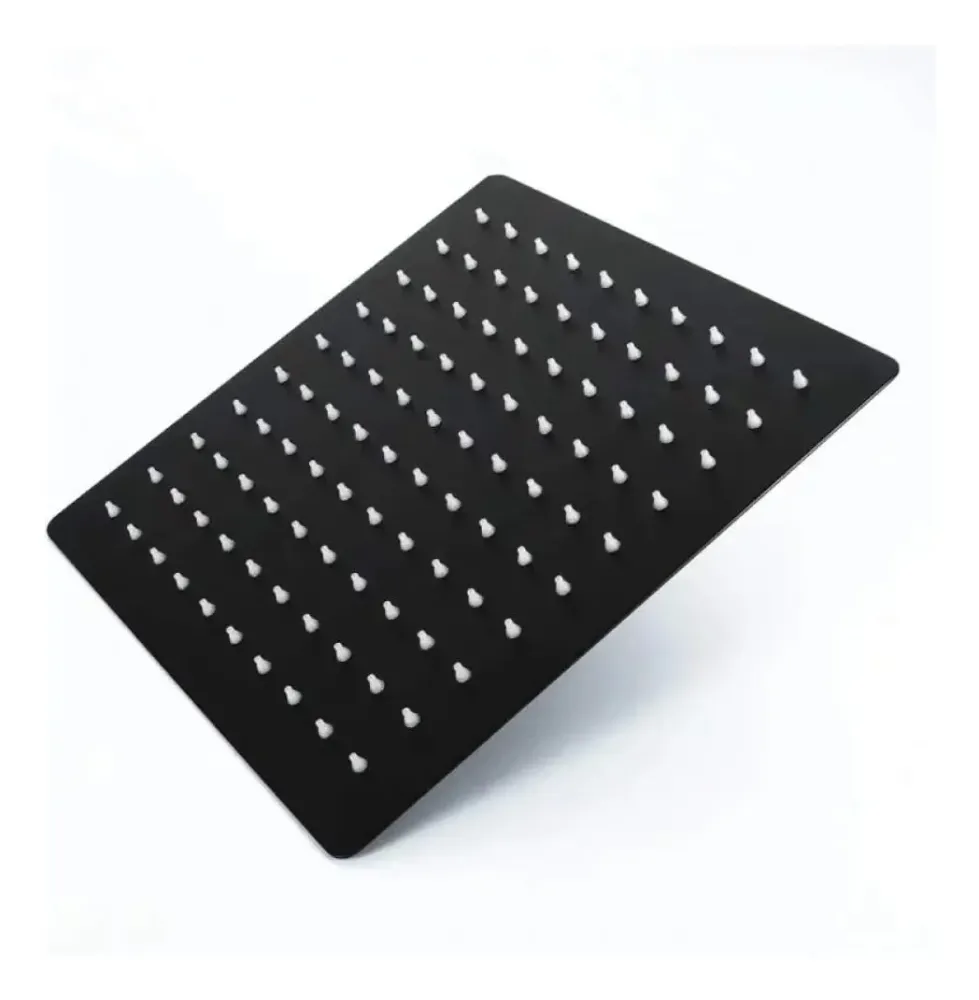Regadera Cuadrada 30 cm Negra MERCURY
