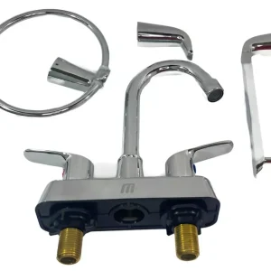 KIT DE ACCESORIOS METALFLU 95473 PARA BAÑO CROMO (4 PIEZAS)