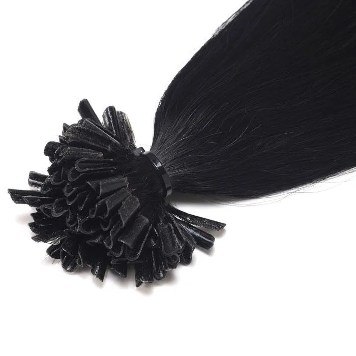 100 Extensiones de queratina rígida Negro Migration 3d