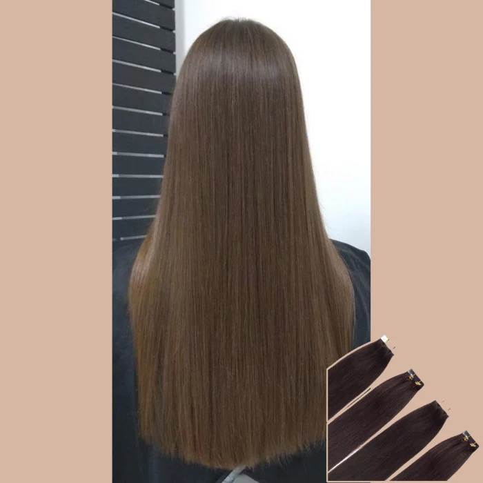 Extensiones adhesivas rígidas Marrón Migration 3d