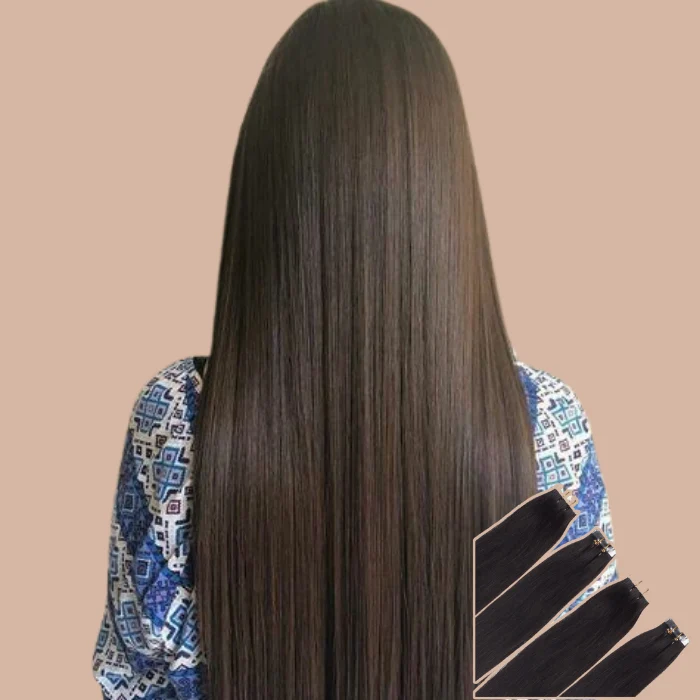 Extensiones adhesivas rígidas marrón oscuro Migration 3d