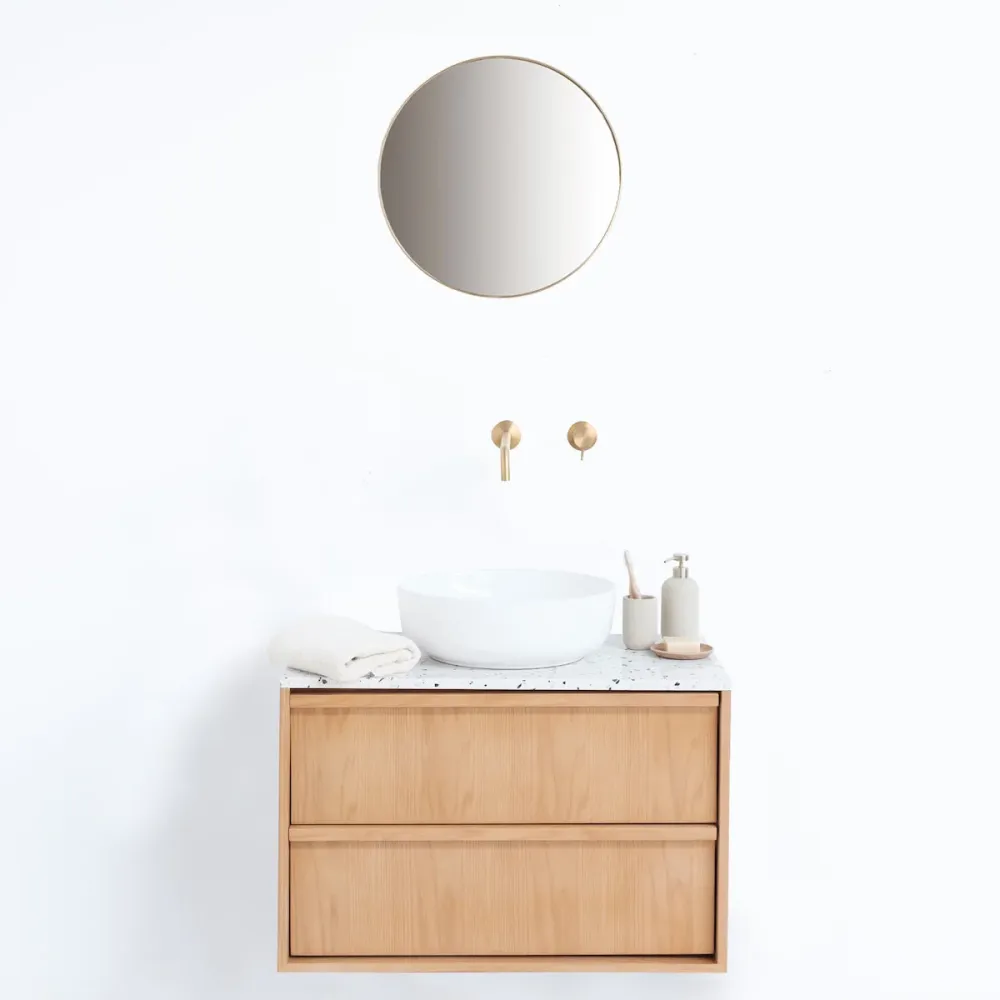 Mobiliario de baño Fien Eik - Lavabo Alexis II - Placa encimera de terrazo