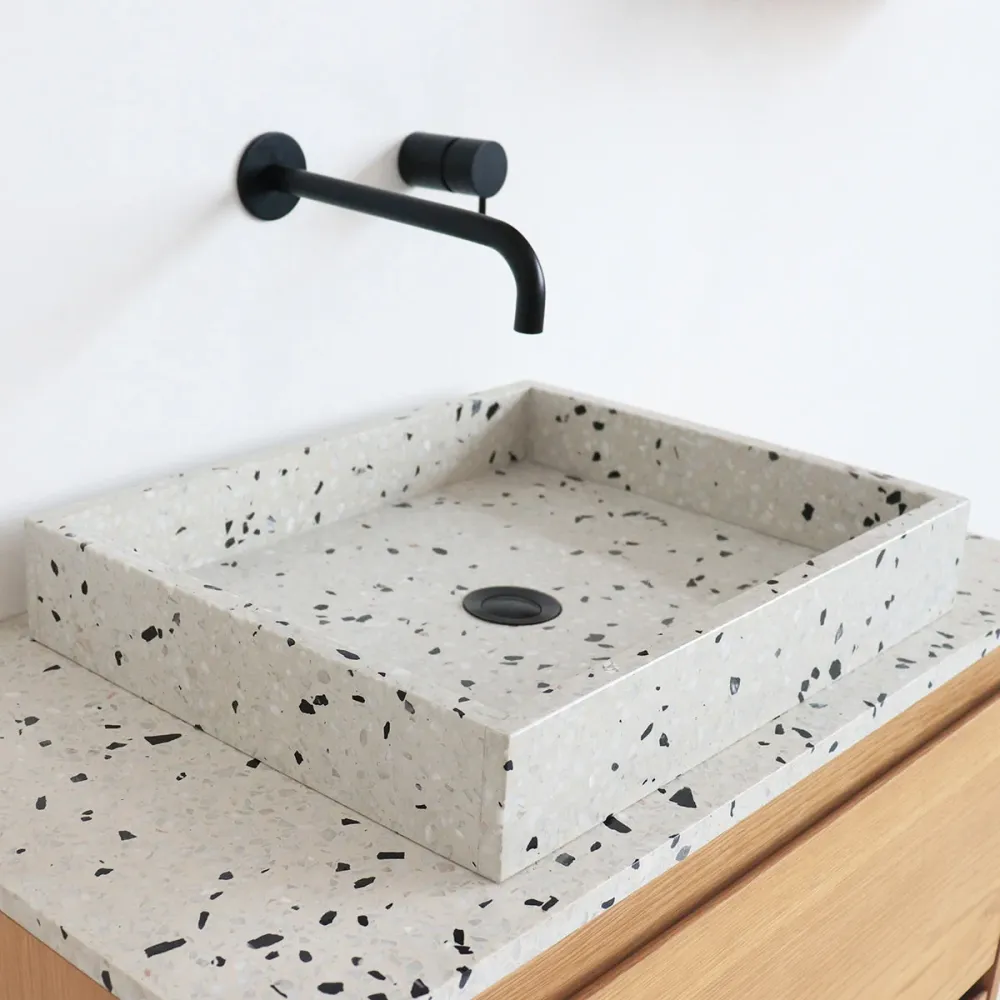 Mobiliario de baño - Terrazo - Lavabo George - Roble - (80 cm) - ANN