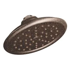 Cabezal de ducha tipo lluvia de 7" de diámetro y una función de bronce frotado con aceite Moen
