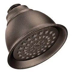 Cabezal rociador estándar de 4-3/8" de diámetro, de una función, de bronce frotado con aceite Moen