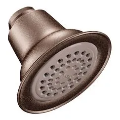 Cabezal rociador estándar de bronce frotado con aceite, de una sola función, de 3-1/2" de diámetro Moen