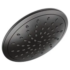 Cabezal rociador estándar de 8" de diámetro, monofunción, color negro mate Moen