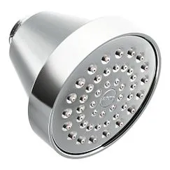 Cabezal rociador estándar de una función cromado de 3-5/8" de diámetro Moen