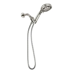DUCHA DE MANO CON ROCIADOR DE CINCO FUNCIONES DE NÍQUEL CEPILLADO RESISTENTE LAS MANCHAS, DE 4,5" DE DIÁMETRO Moen