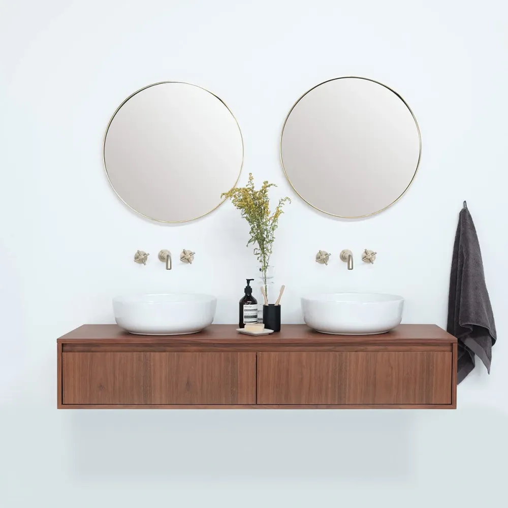Mueble de baño Ann Kort - Nogal - Alexis II - 150 cm