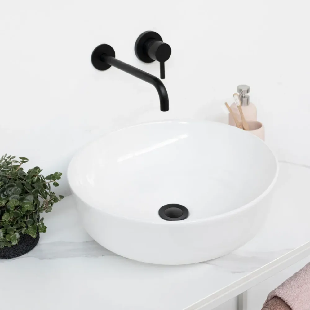 Mueble lavabo industrial - Jules - Cerámica blanca Alexis 2 - (80 cm)