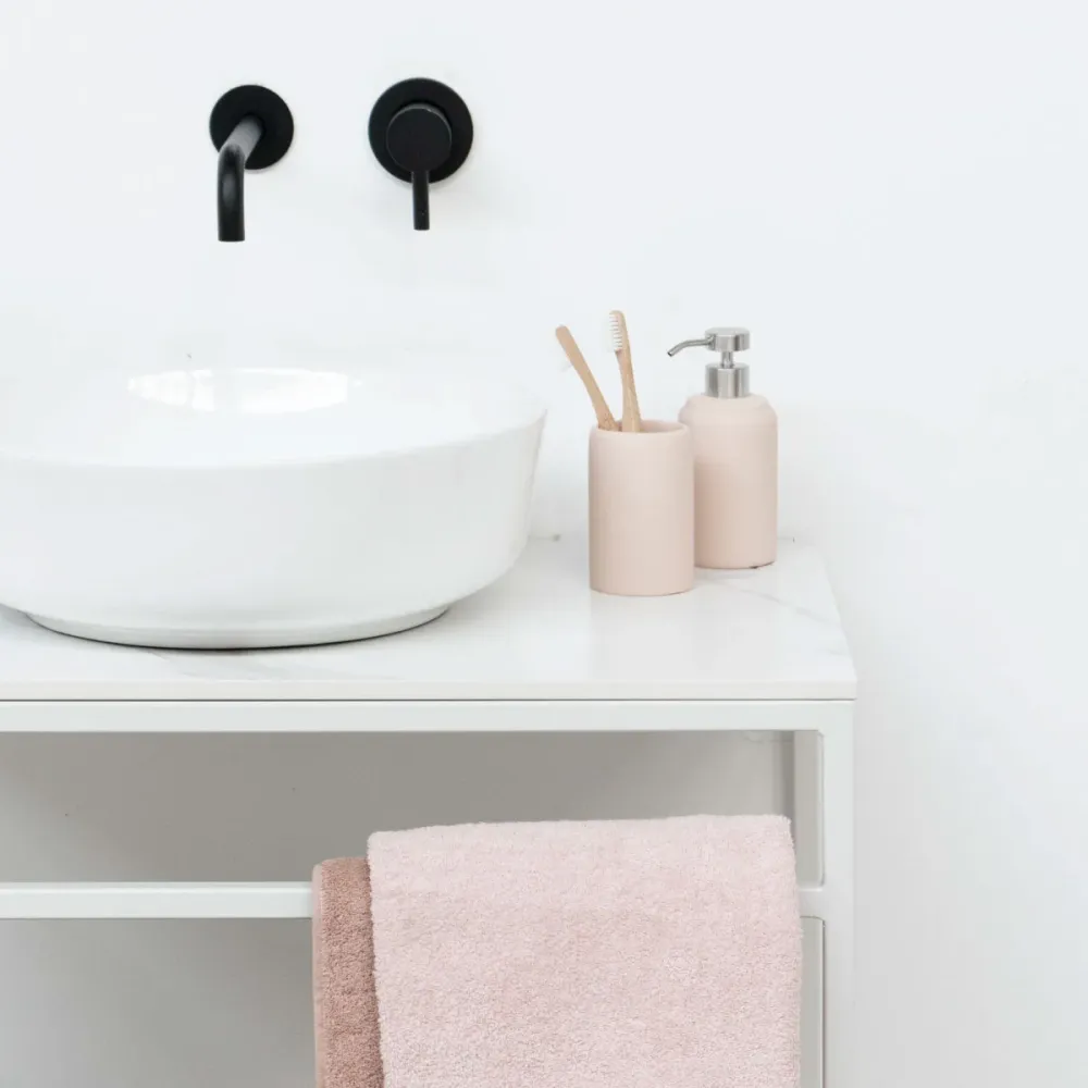 Mueble lavabo industrial - Jules - Cerámica blanca Alexis 2 - (80 cm)