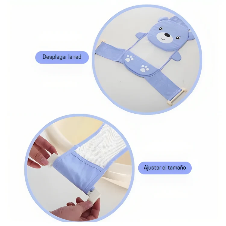 MALLA BAÑERA OSO YD-02 MUNBE Azul
