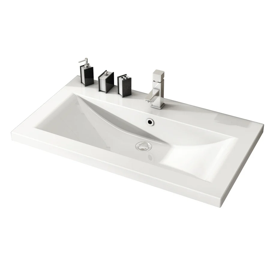 Móvil baño suspendido modelo Eleo Lárice blanco para Renovación de Baño