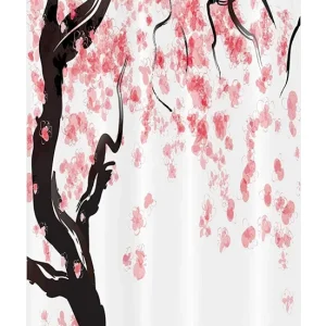 Cortina de Ducha Japonesa Cherry (9 Tamaños) My Japanese Home