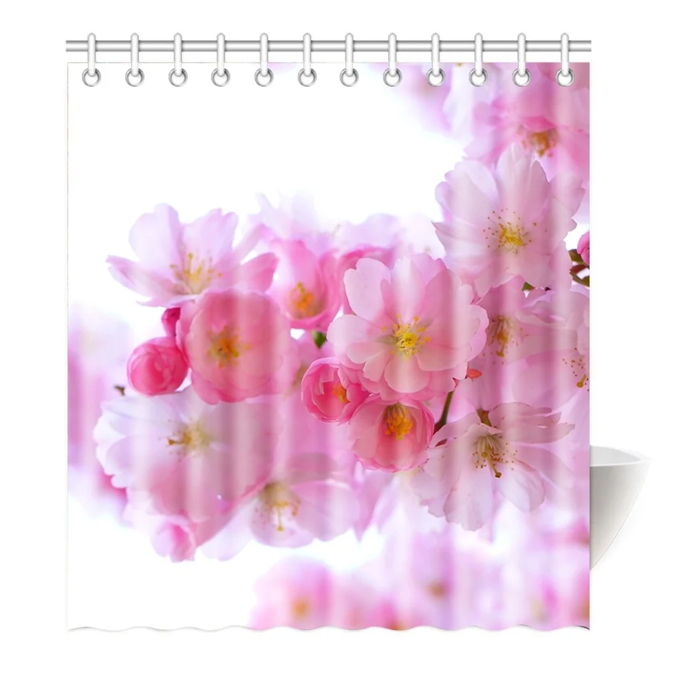Cortina de Ducha Sakura Flowers (6 Tamaños) My Japanese Home