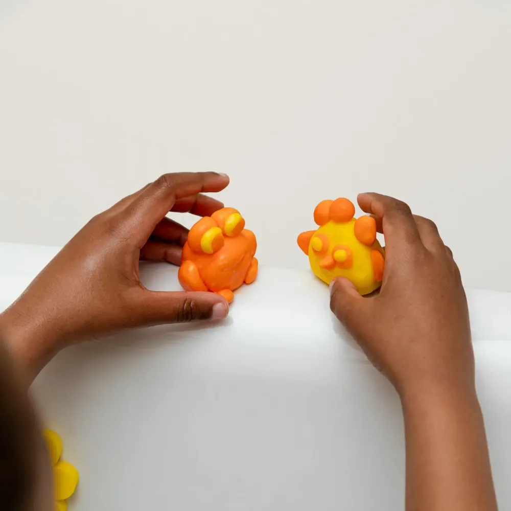 Set Pataploof plastilina para baño - Nailmatic Naranja