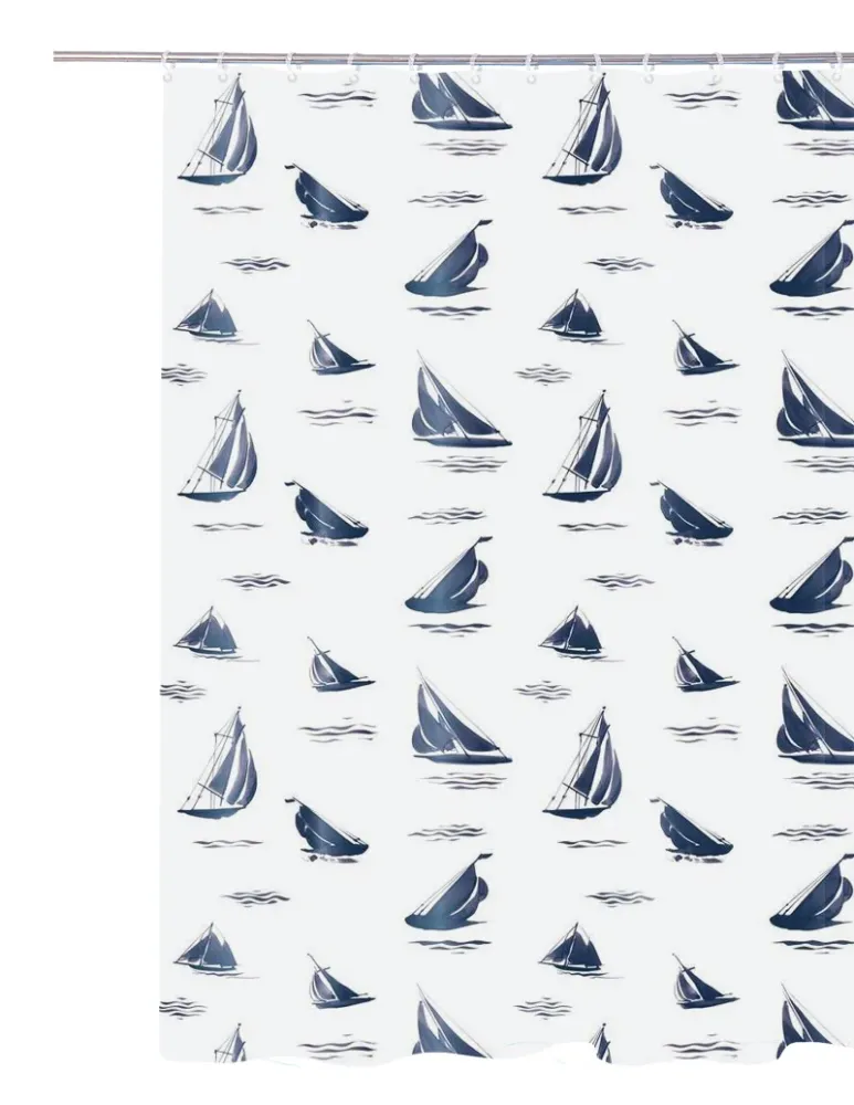 Cortina de Baño Estampada 70 x 72" NAUTICA