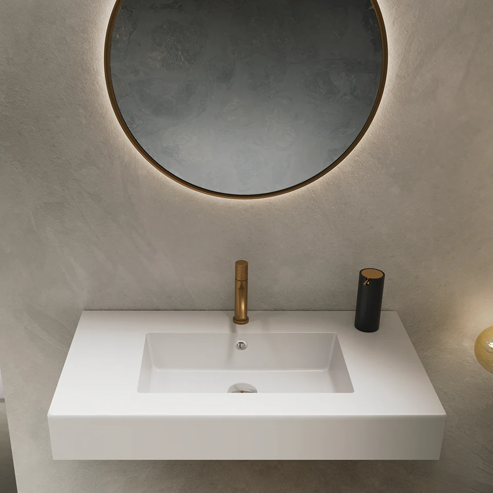 Lavabo Integrado ARIA, Centrado | OhMyShower