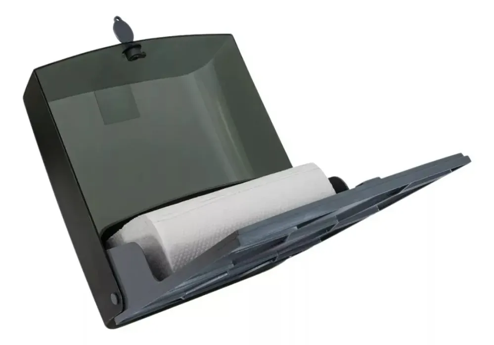 Dispensador Toalla Interdoblada Oval Humo Largo