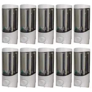 Set 10 Dispensador Jabon Liquido Gel Oval Rellenable 500ml