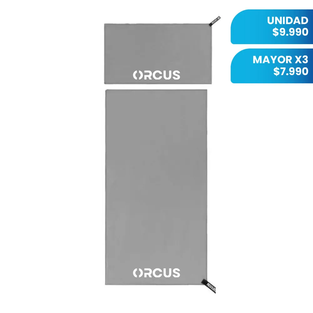 Pack X3 Set 2 Toallas De Microfibra Orcus
