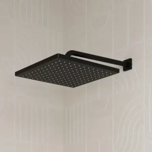Conjunto Cabezal Cuadrado Negro con Tubo Pfister