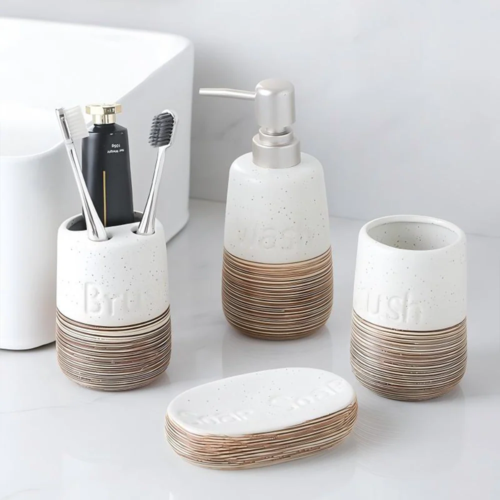 Set x4 Accesorios de Baño White Pia Copello Store