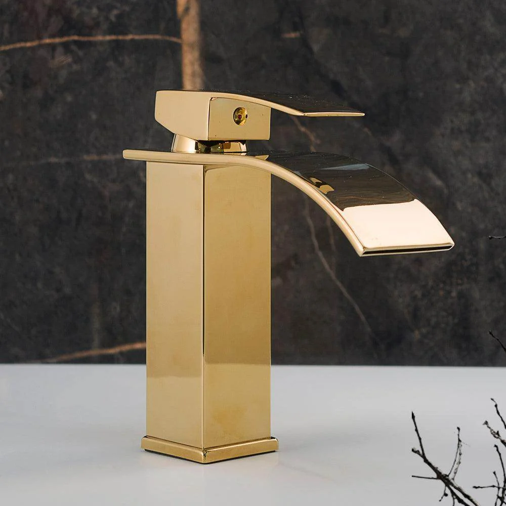 Grifo de Lavabo Dorado Alto Pinturas y Tarimas Ideas