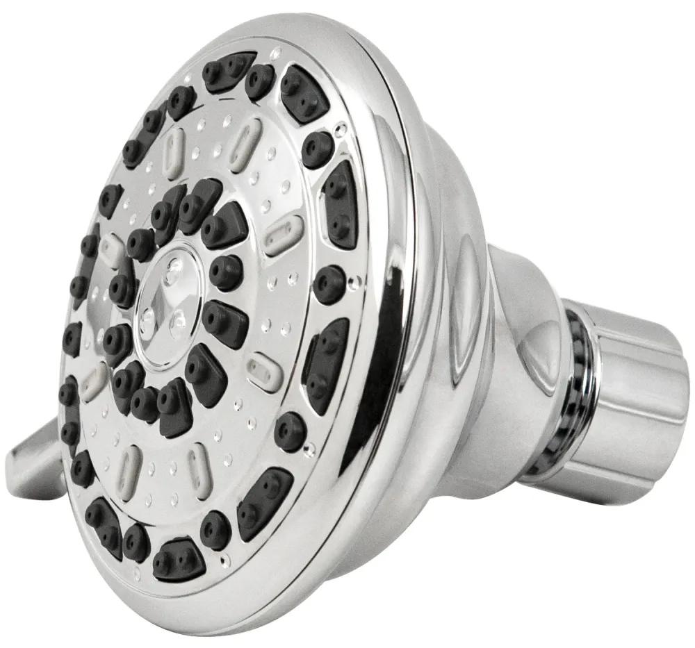 Cabezal de ducha fijo de 3 chorros Serene de 3,5" en cromo Waxman Consumer Group 8333501 PlumbCraft