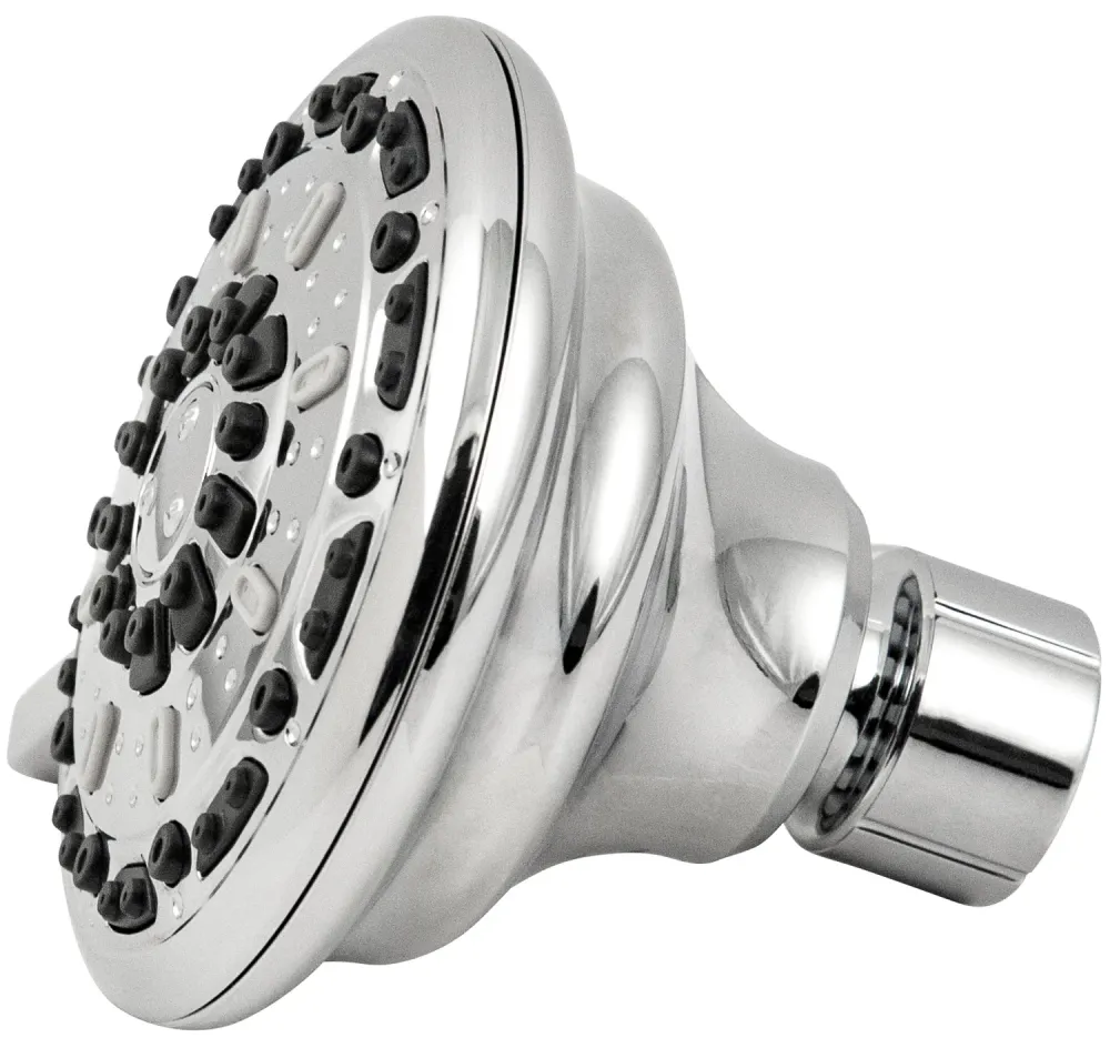 Cabezal de ducha fijo de 3 chorros Serene de 3,5" en cromo Waxman Consumer Group 8333501 PlumbCraft