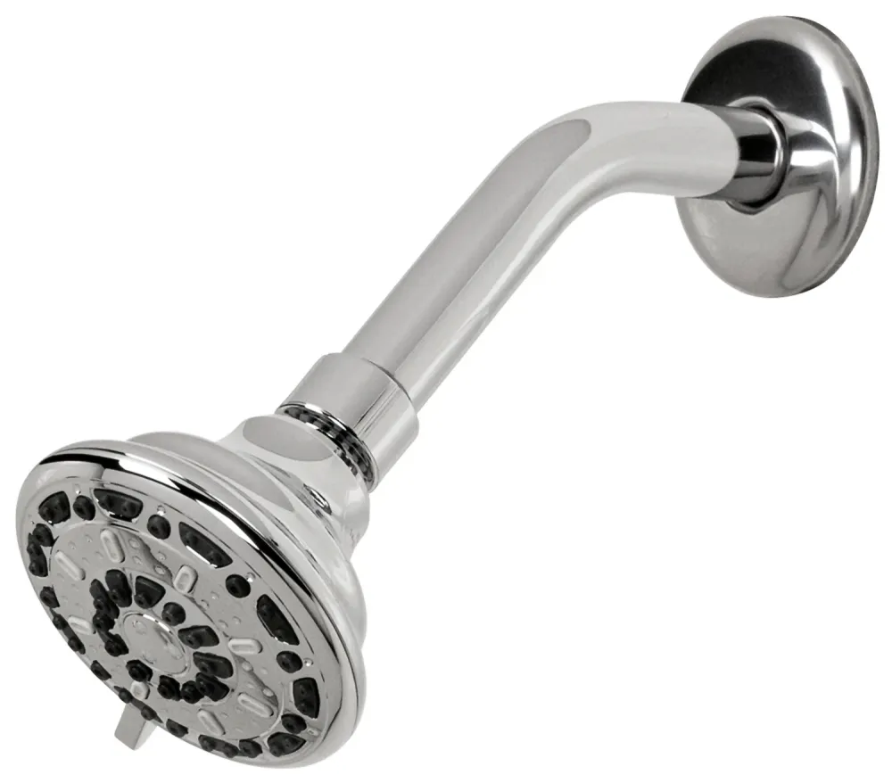 Cabezal de ducha fijo de 3 chorros Serene de 3,5" en cromo Waxman Consumer Group 8333501 PlumbCraft