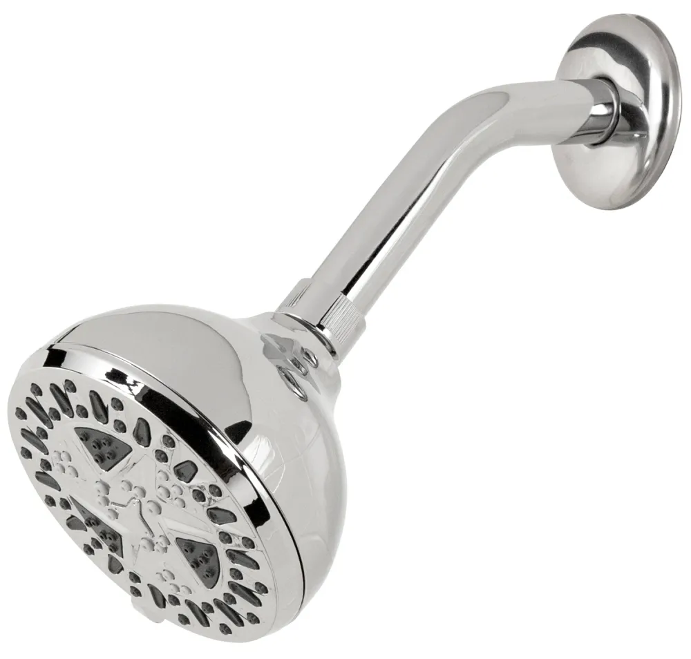 Cabezal de ducha fijo de 6 chorros Spamassage cromado Waxman Consumer Group 8264201 de 4,25" PlumbCraft