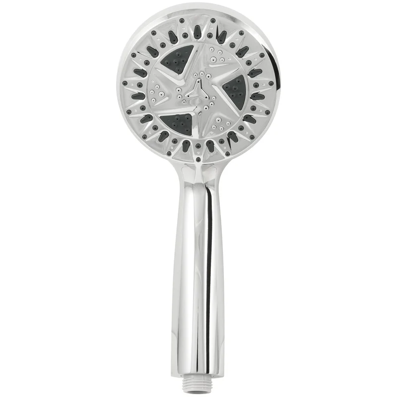 Cabezal de ducha de mano de 6 chorros Spamassage cromado de 4,25" Waxman Consumer Group 8264211 PlumbCraft