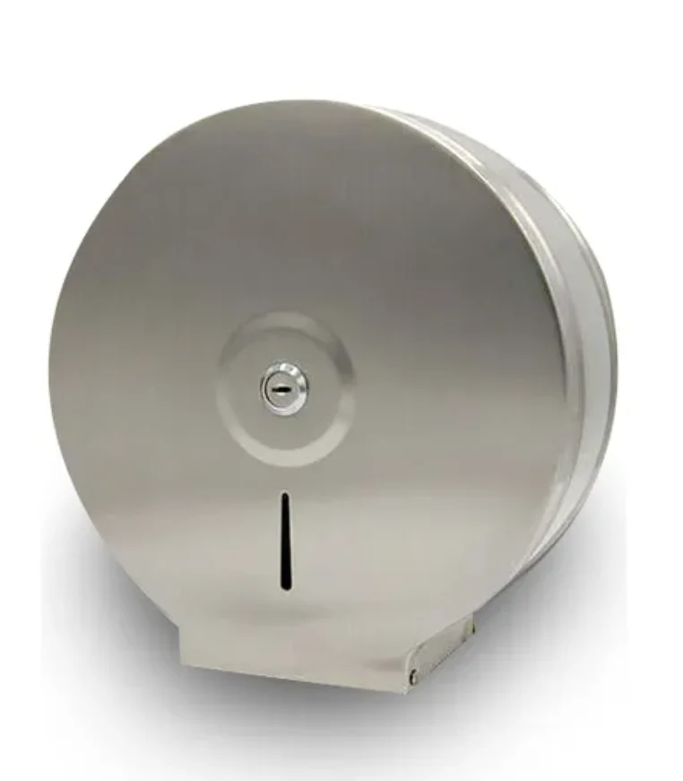 Porta Papel Higiénico Dispensador Industrial En Acero Inoxidable Con Llave