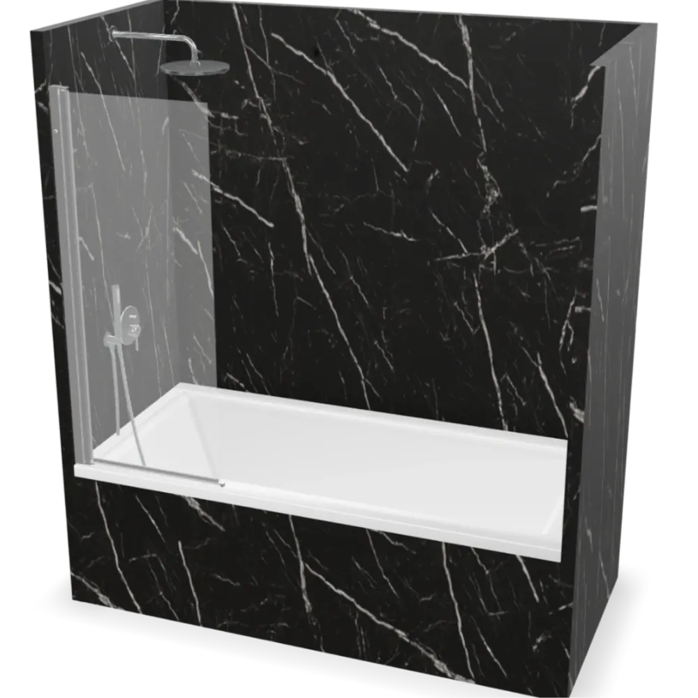 Profiltek Mampara de Bañera Hoja Abatible HADA PLUS 110, perfil Plata Brillo Profiltek Spain, S.A.