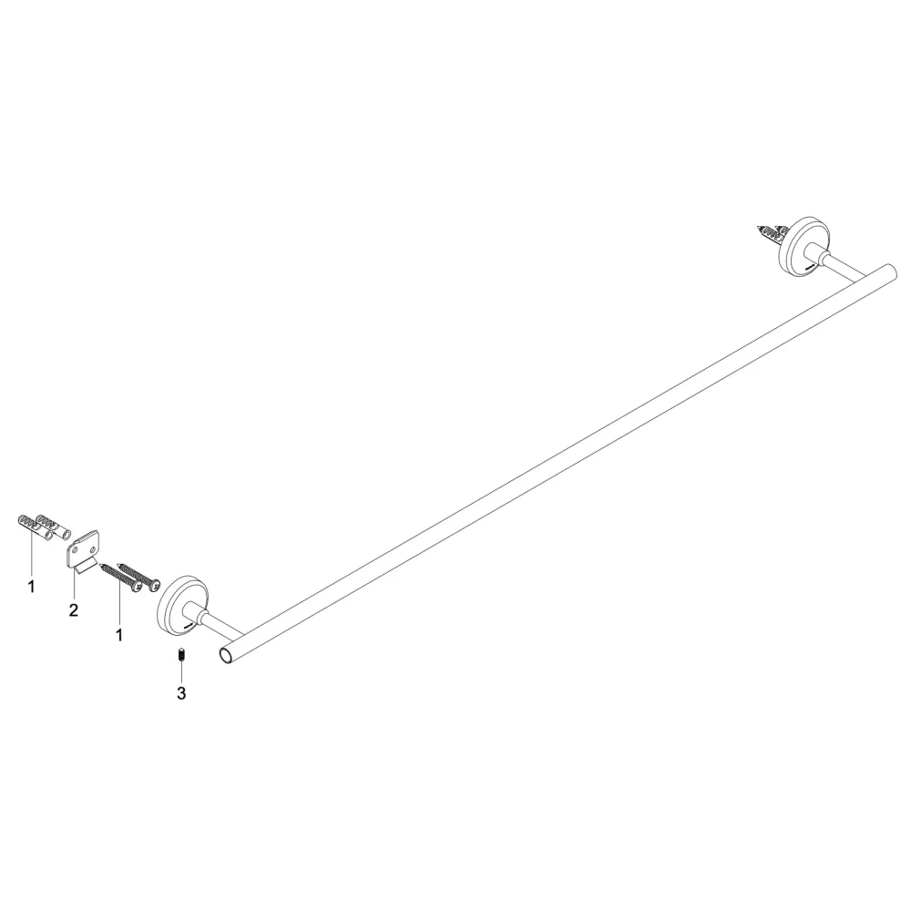 TOALLERO DE BARRA SPACIO SP-05-45 PROYECTA