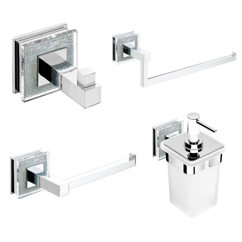Accesorios de Baño RUBI CRISTAL - Serie Completa | PyP | Cristales Auténticos