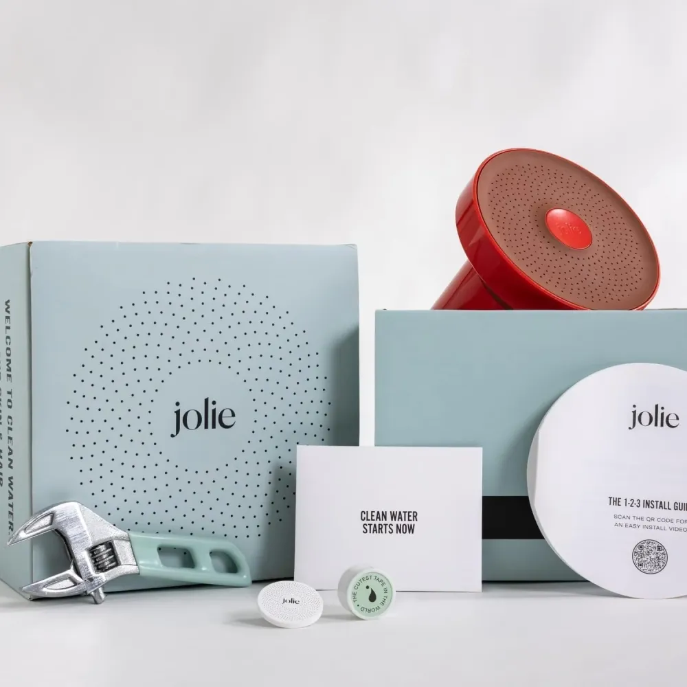Cabezal de ducha con filtro JOLIE | Filtro de ducha de alta presión clínicamente probado Quierox - Tienda Online