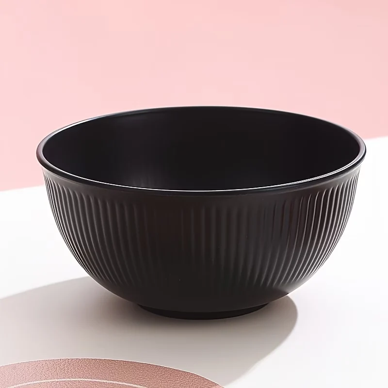 1 Juego de vajilla de alta calidad, negra rayas, Incluye plato, tazon y vaso, de plastico, 3 piezas Quierox - Tienda Online