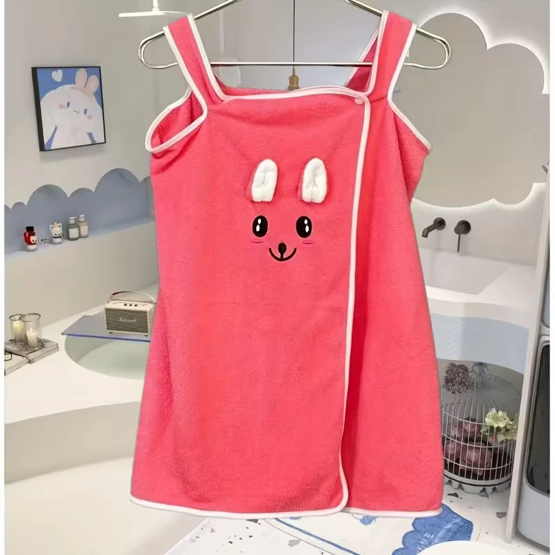 Toalla con Orejas de Conejito Adorable - Toalla Pequeñ de 60*110 - Fácil de Poner y Quitar Quierox - Tienda Online