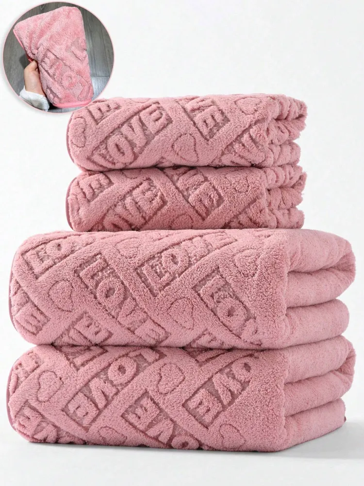 1 Toalla de pelo/mano de felpa coral suave y cómoda, absorbente y de secado rápido Quierox - Tienda Online