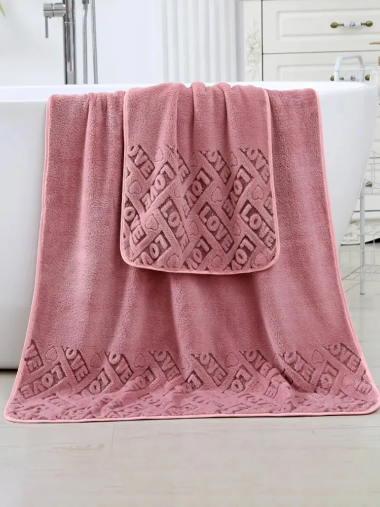 1 Toalla de pelo/mano de felpa coral suave y cómoda, absorbente y de secado rápido Quierox - Tienda Online