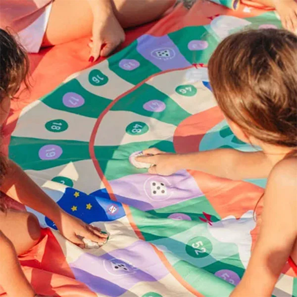Toalla Playa Juego De La Oca XL 180x180cm QUUT