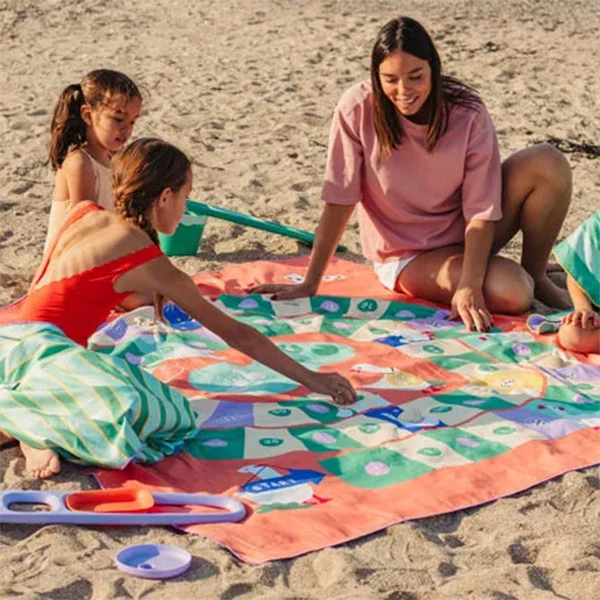 Toalla Playa Juego De La Oca XL 180x180cm QUUT