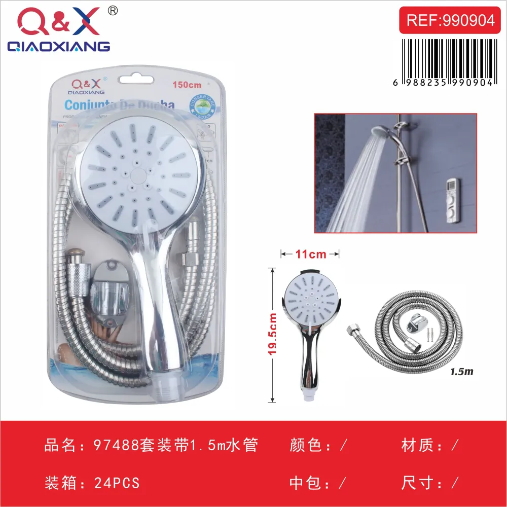 Set de ducha con manguera de 1,5 m (modelo 97488) Q&X