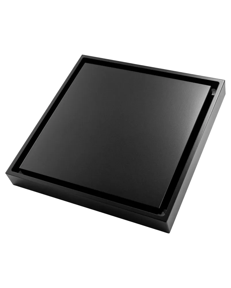 Rejilla de piso Drenare para enchapar 15x15 Negro Mate